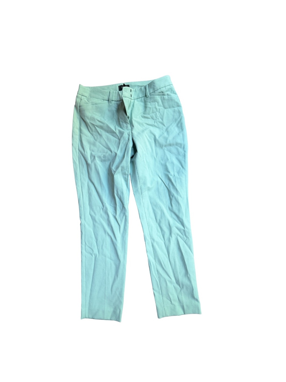 Mint Green Straight Leg Dress Pants